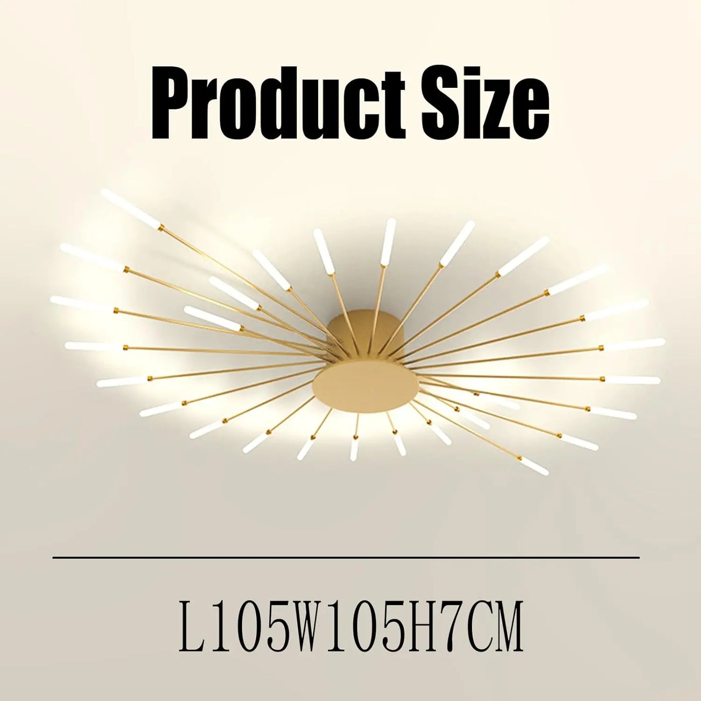 Plafonnier LED Moderne – Lumière Naturelle 4500K