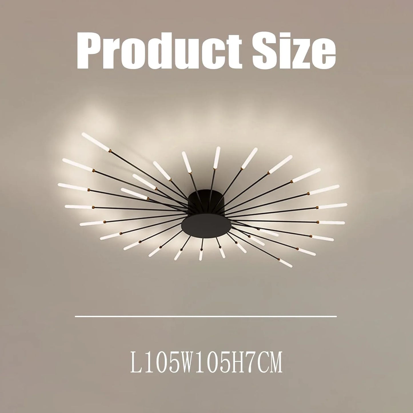 Plafonnier LED Moderne – Lumière Naturelle 4500K