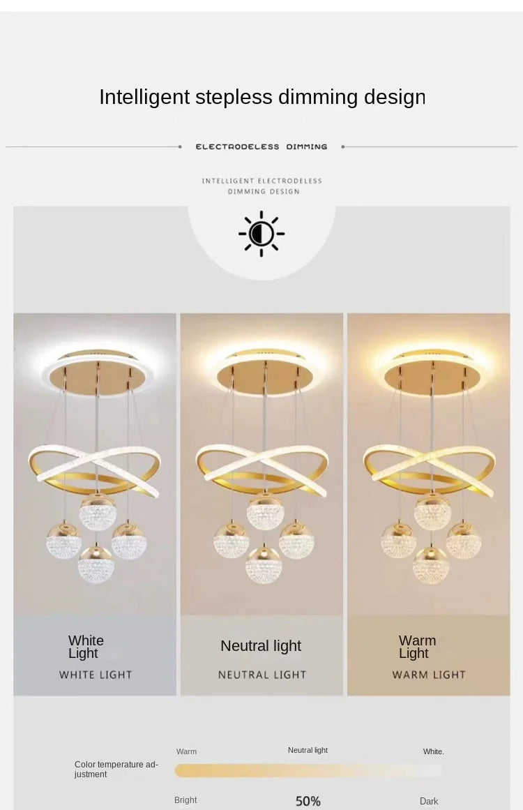 ✨ Lustre LED Moderne – Salle à Manger & Salon