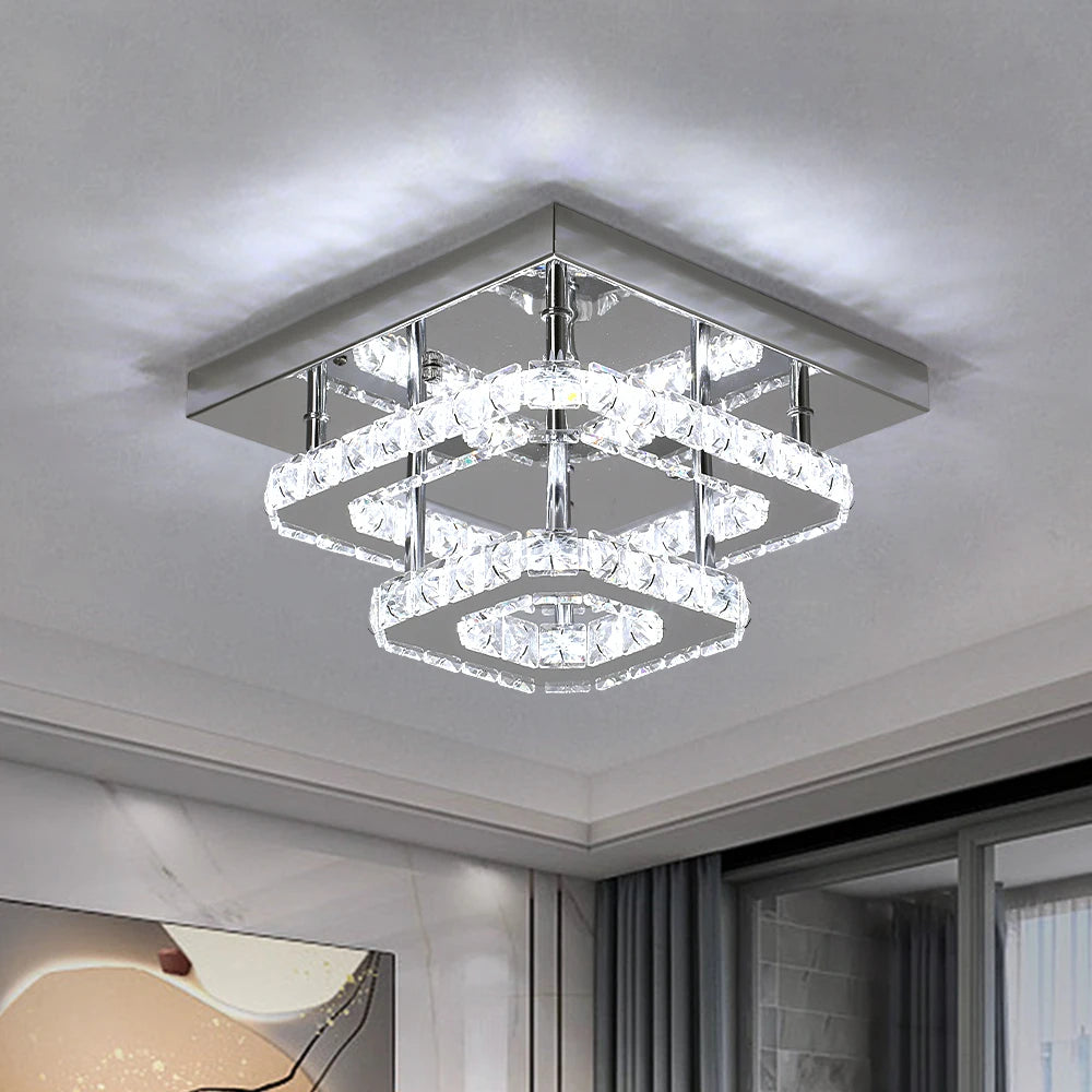 Plafonnier LED Cristal – Moderne & Élégant