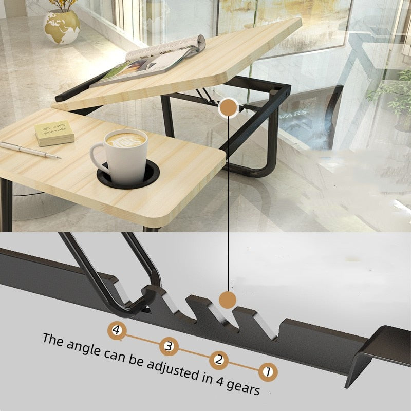 Portable Outdoor Folding Table Bed Lift Table Laptop Desk Aluminium Alloy Laptop Desk Durable Ultra-light Fishing Table