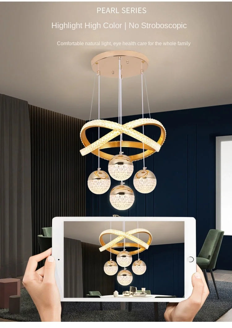 ✨ Lustre LED Moderne – Salle à Manger & Salon