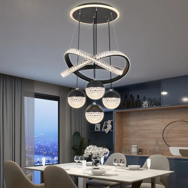 ✨ Lustre LED Moderne – Salle à Manger & Salon