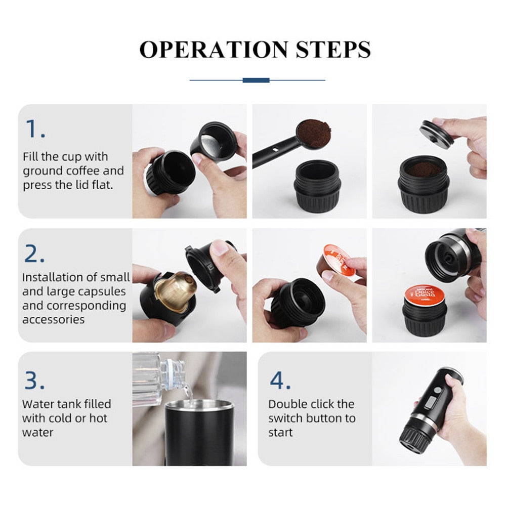 Espresso Coffee Machine Outdoor Portable Full Auto