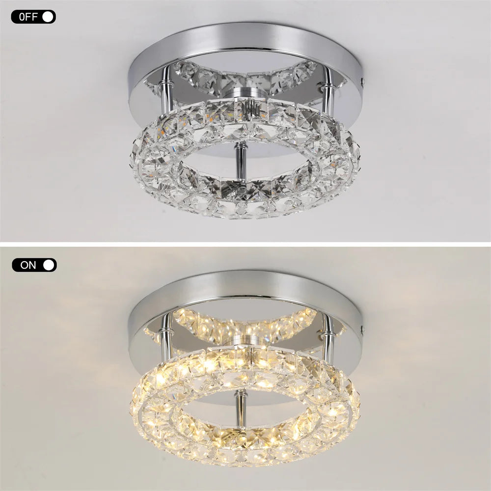 Plafonnier LED Cristal – Moderne & Élégant