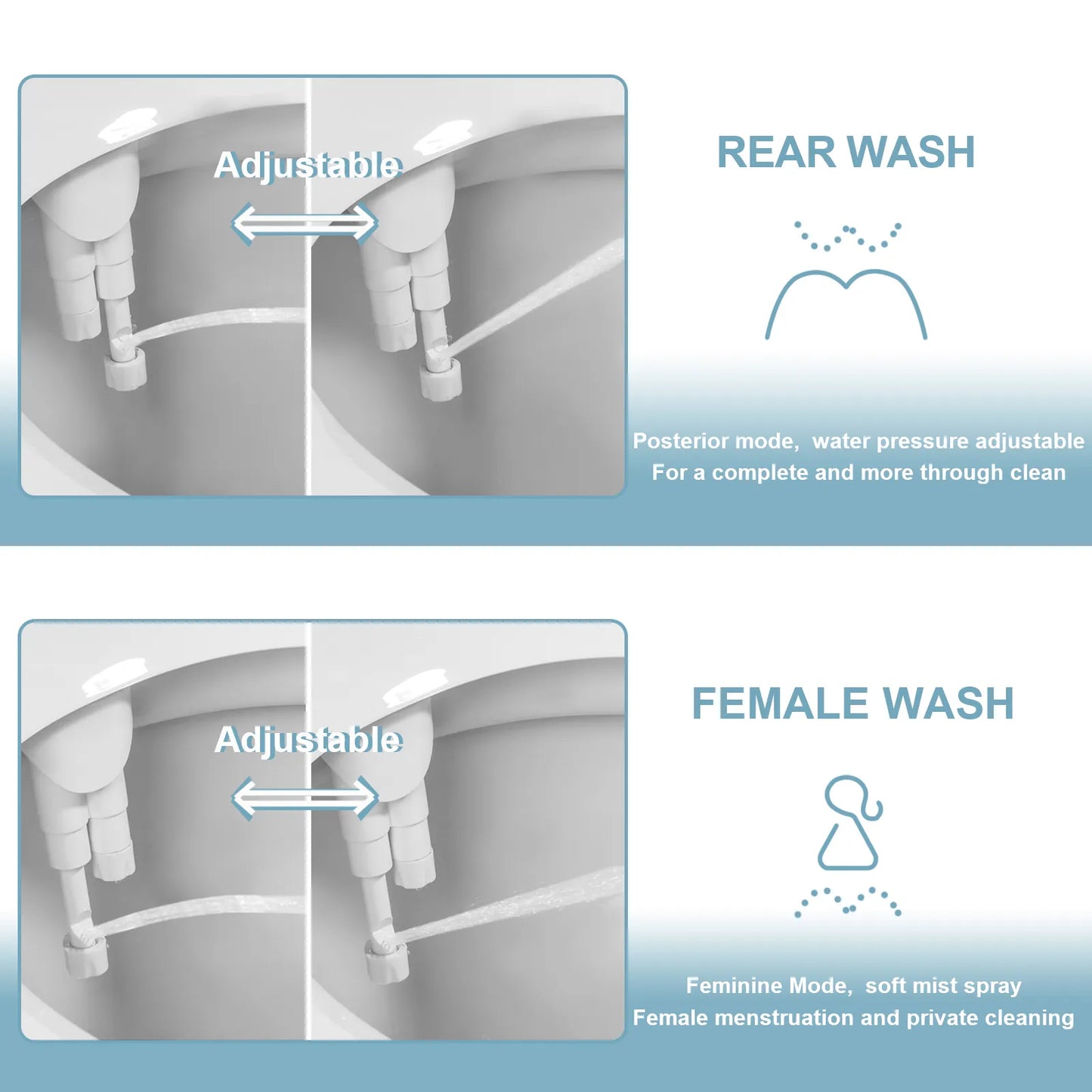 🚽 Bidet Nettoyant à Fixer sur Cuvette