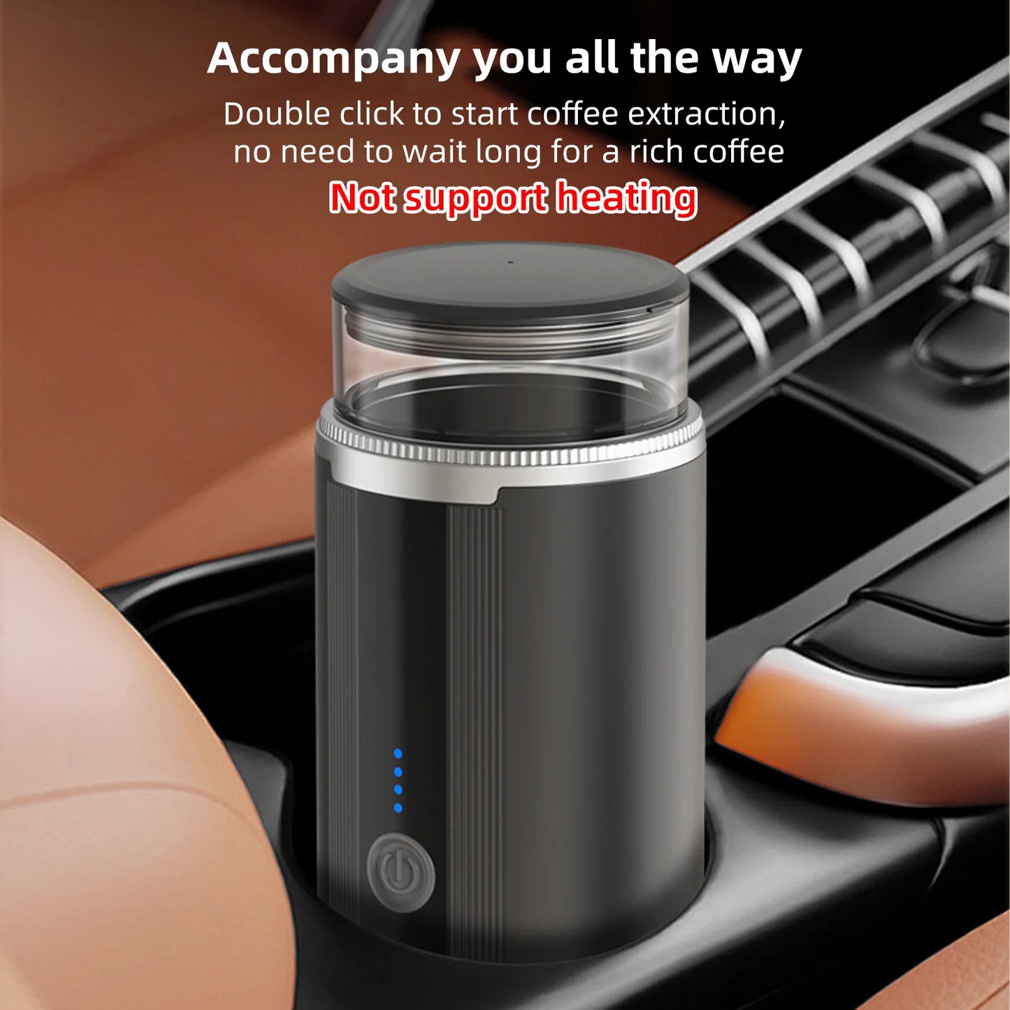 ☕ Machine à Café & Thé Électrique Portable – Rechargeable Compacte