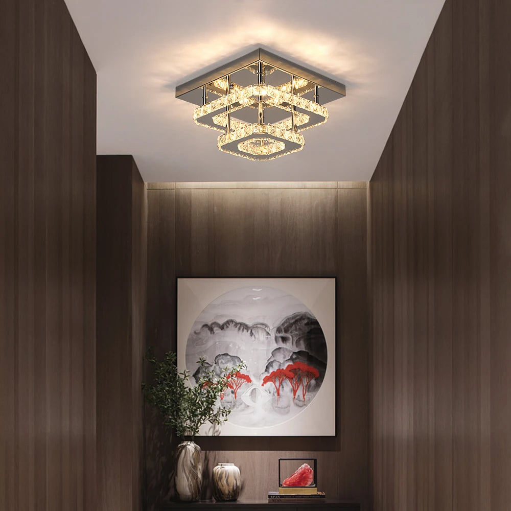 Plafonnier LED Cristal – Moderne & Élégant