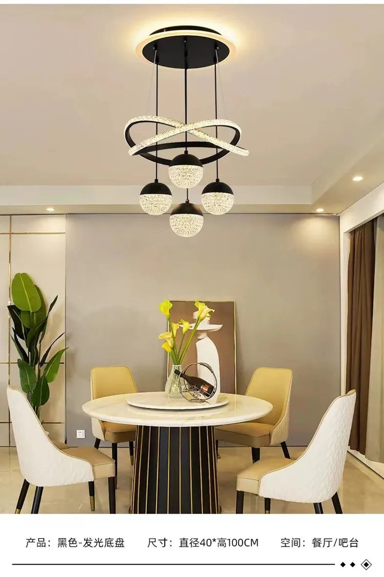 ✨ Lustre LED Moderne – Salle à Manger & Salon