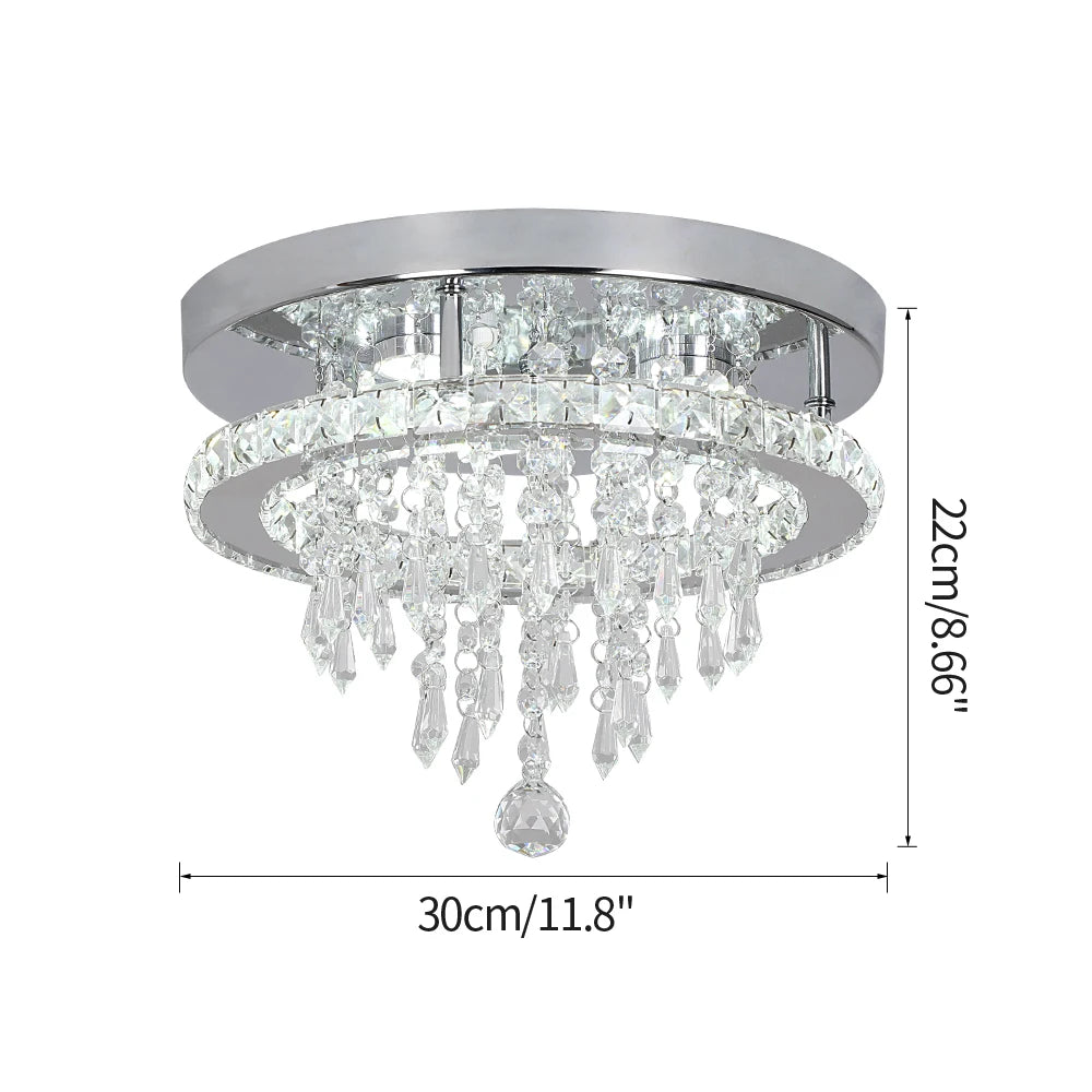 Plafonnier LED Cristal – Moderne & Élégant