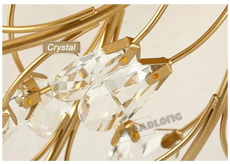 Lustre Plafonnier Cristal Moderne – Élégance & Raffinement