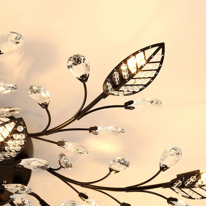 Lustre Plafonnier Cristal Moderne – Élégance & Raffinement