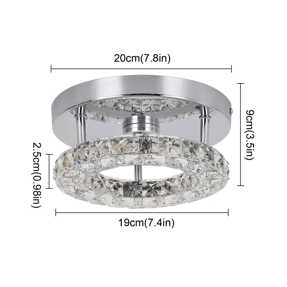 Plafonnier LED Cristal – Moderne & Élégant