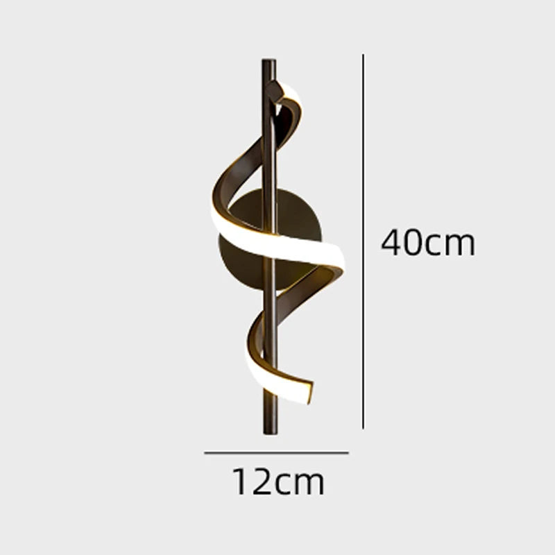 Applique murale – Or Spirale de Doha