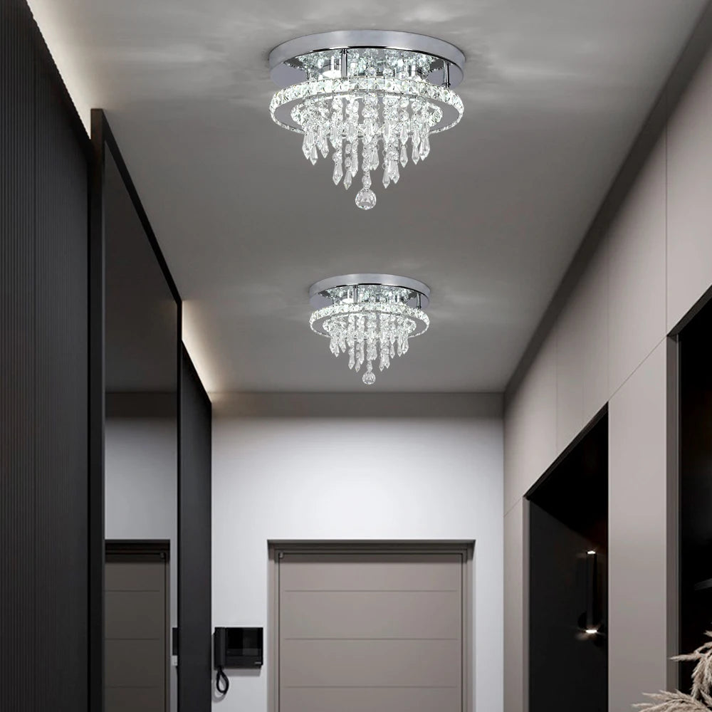Plafonnier LED Cristal – Moderne & Élégant