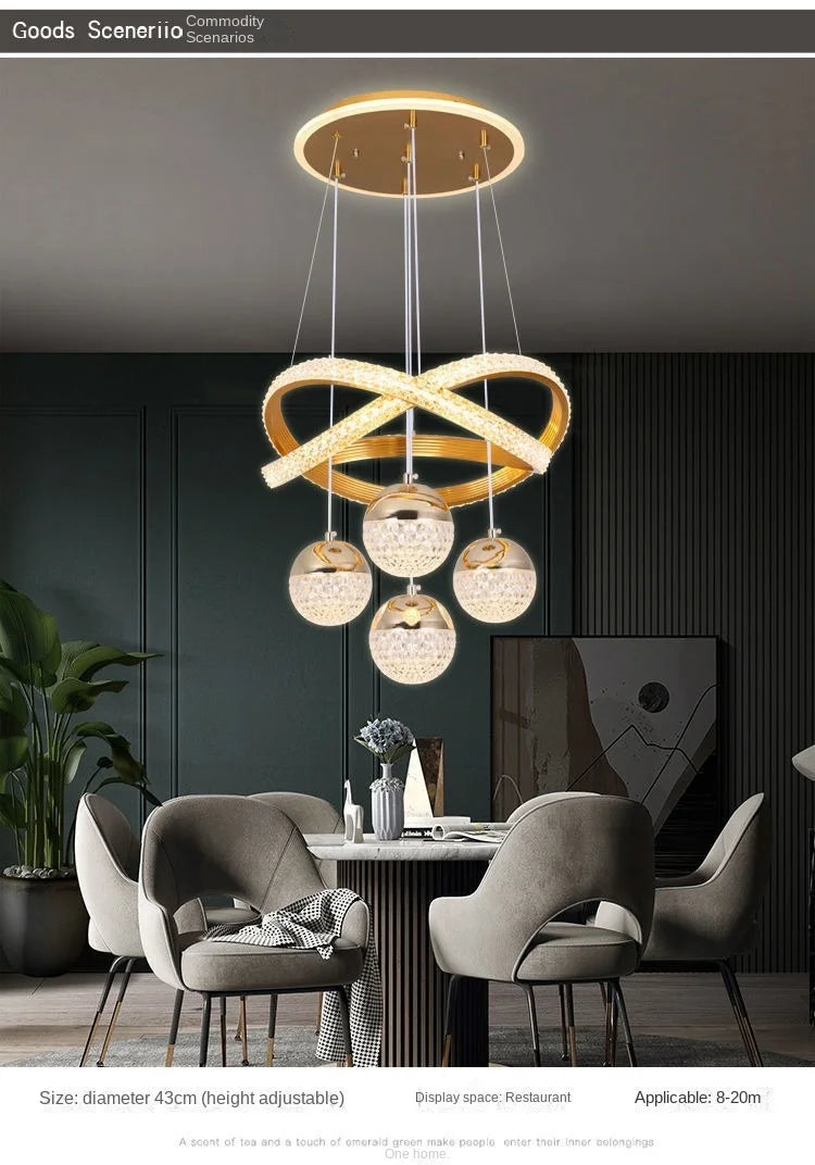 ✨ Lustre LED Moderne – Salle à Manger & Salon