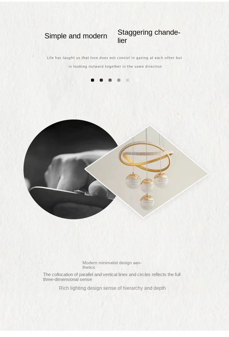 ✨ Lustre LED Moderne – Salle à Manger & Salon