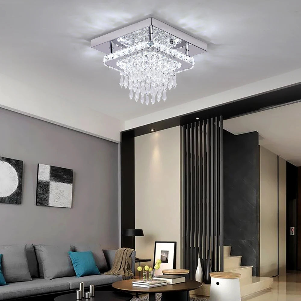 Plafonnier LED Cristal – Moderne & Élégant