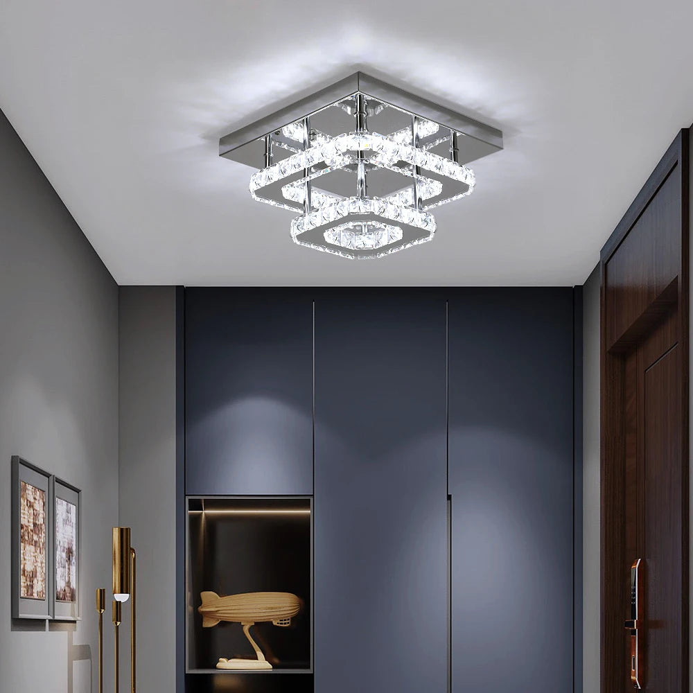 Plafonnier LED Cristal – Moderne & Élégant