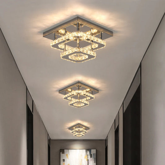 Plafonnier LED Cristal – Moderne & Élégant