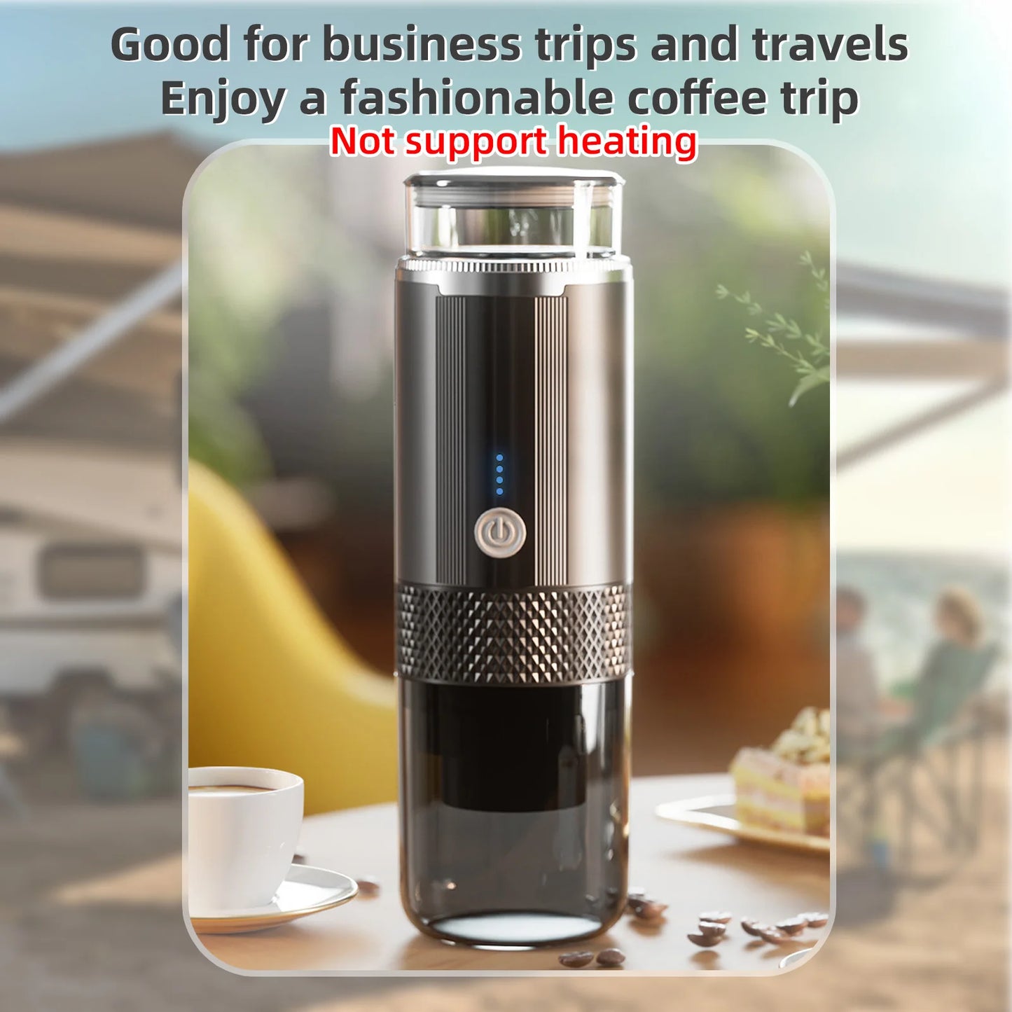 ☕ Machine à Café & Thé Électrique Portable – Rechargeable Compacte