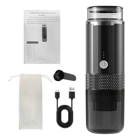 ☕ Machine à Café & Thé Électrique Portable – Rechargeable Compacte